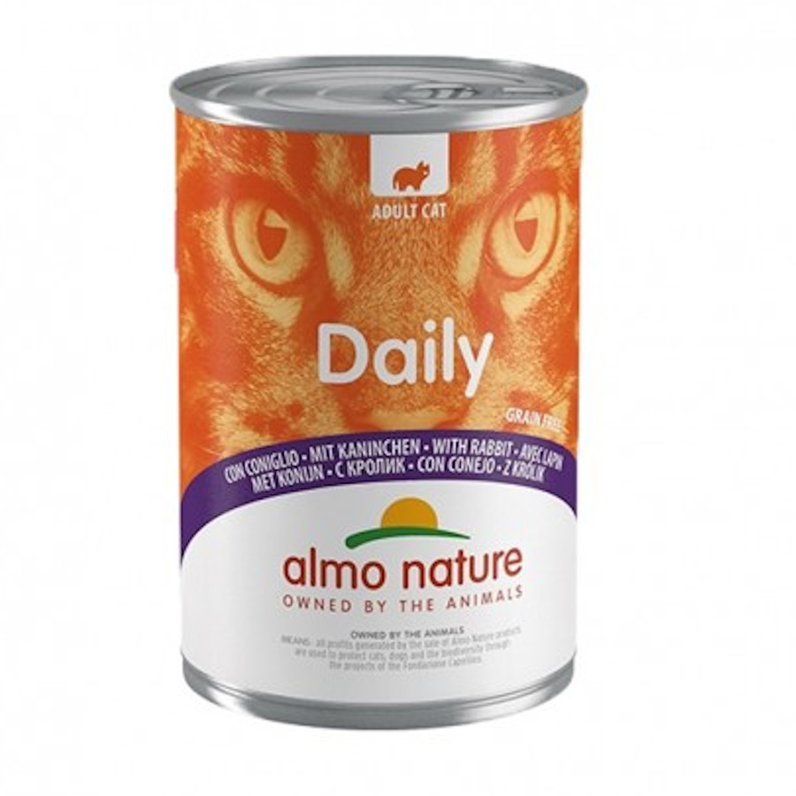 400 g Almo Nature Adult Daily Menu Conejo lata para gatos