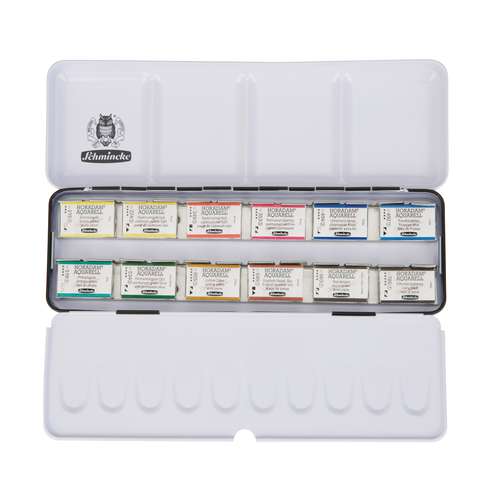 SCHMINCKE HORADAM® Feinste Künstler Aquarellfarben, Metallkästen mit ganzen Näpfchen