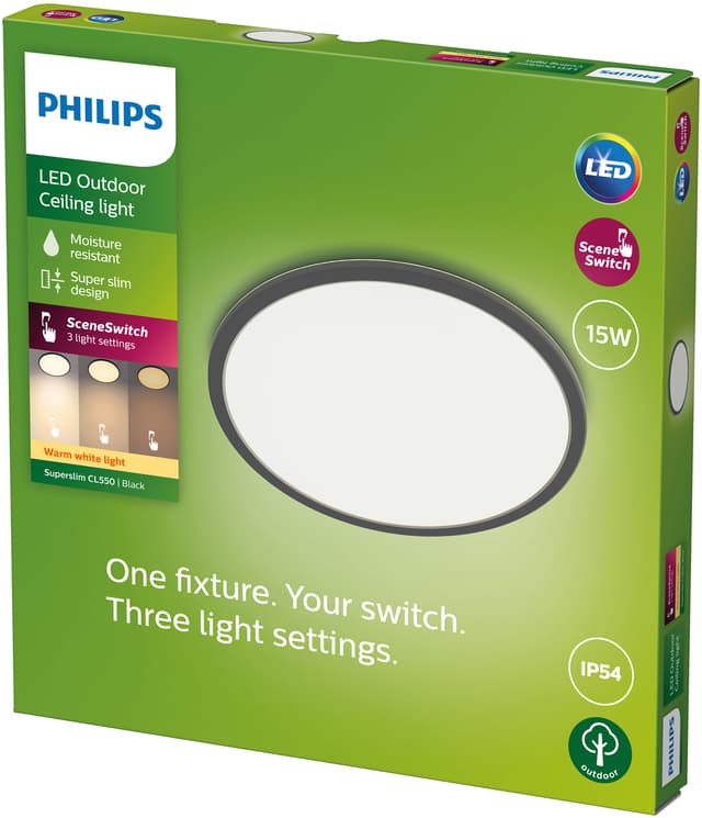 Philips SuperSlim udendørs lampe 15W