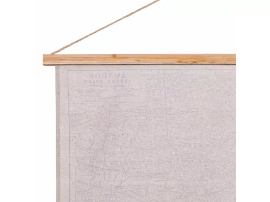 Toile parchemin en tissu imprimé
