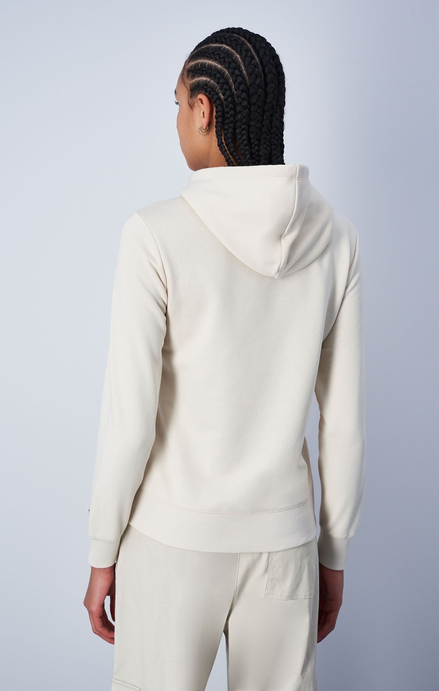 Icons Hooded Sweatshirt Small Dame Whitecap Grey