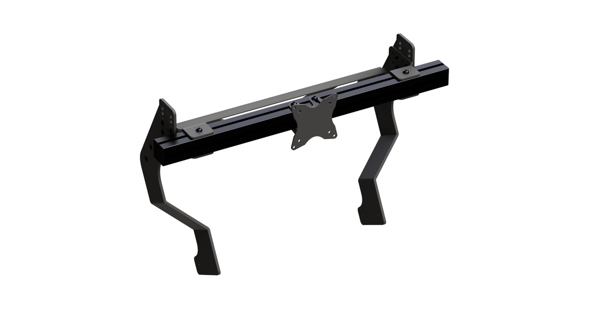 Res-TechGT Monitor Stand Integrated Single Reinforced monitorarm  (Zwart)