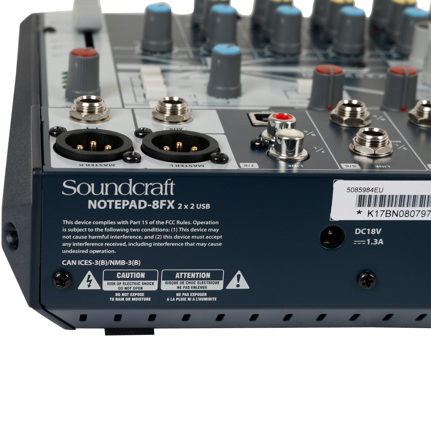 Soundcraft Notepad-8FX mengpaneel