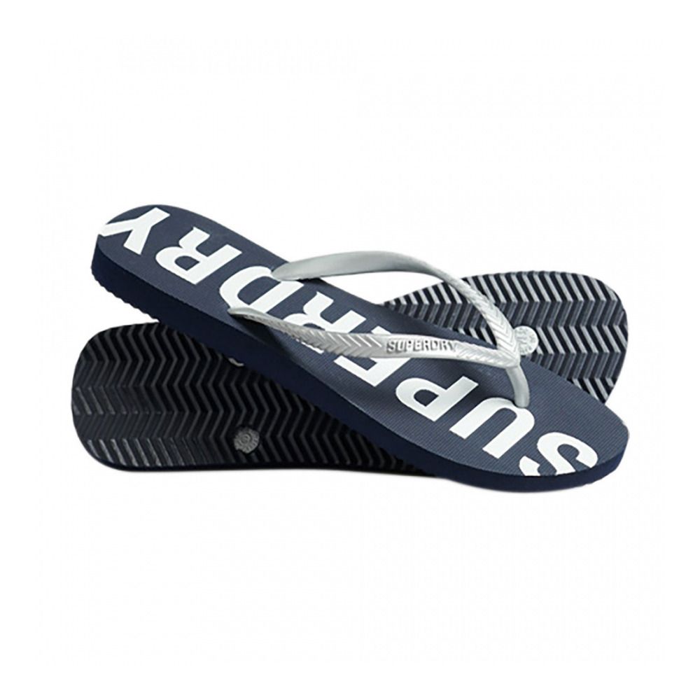 Superdry CODE CORE SPORT FLIP FLOP - Tongs Femme eclipse navy/metallic silver