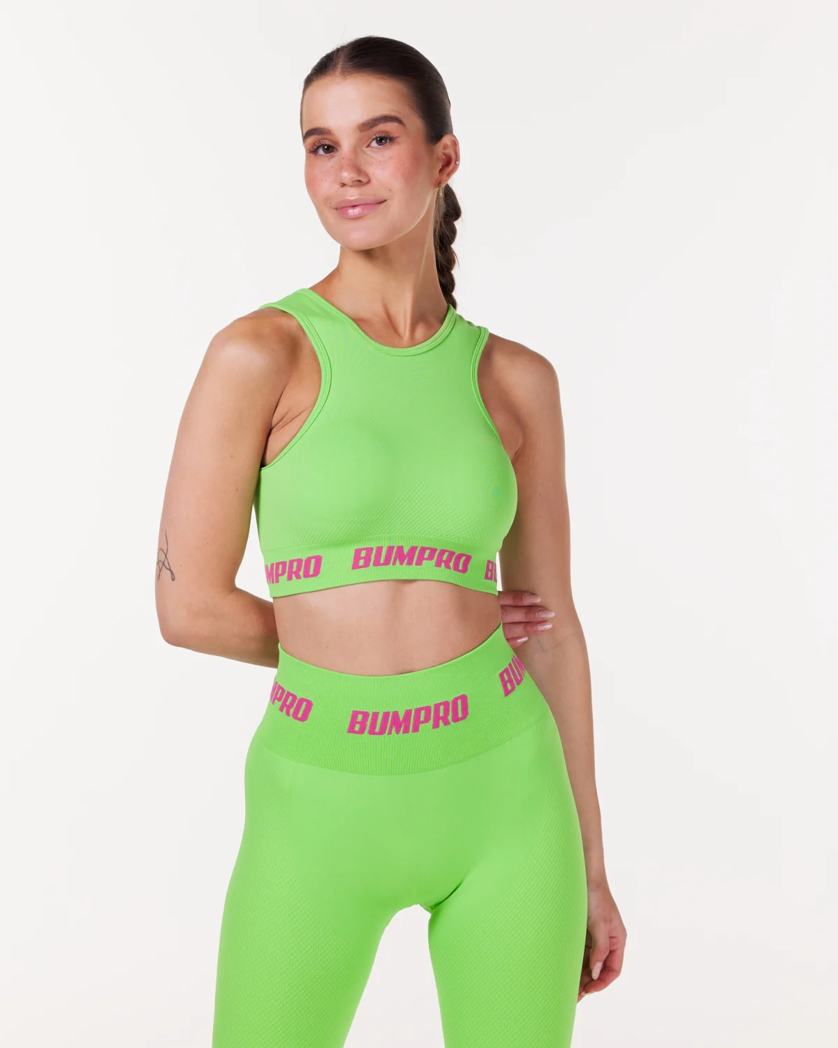 Bumpro Beam 22 Crop Tank Green Jasmine