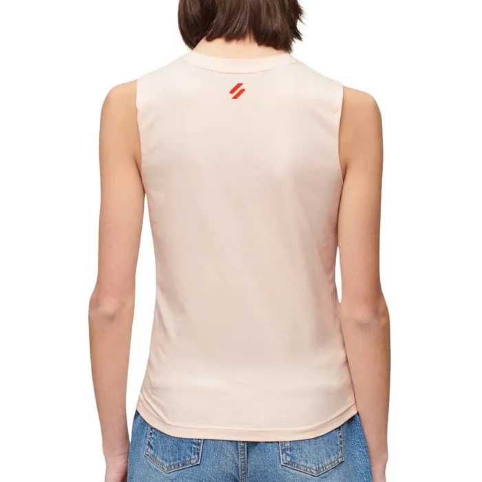 Superdry Sport Luxe Graphic Fitted Tanktop Dames