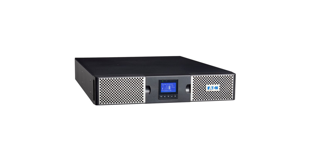 Eaton Power Quality9PX UPS Netpack (9PX2200IRTN) ups  (Zwart/zilver, 2200 VA, 2200 W, ingang: C20, uitgangen: 8x C13, 2x C19, rack/toren, 2U, netwerkkaart inbegrepen)