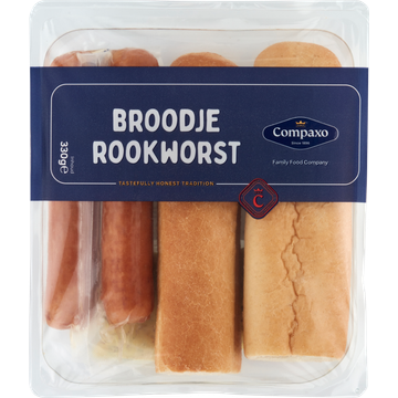 Compaxo Broodje Rookworst 330 g