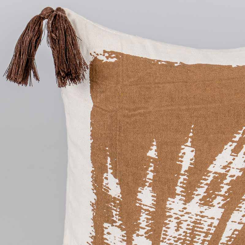 Coussin rectangulaire 'Falena' marron
