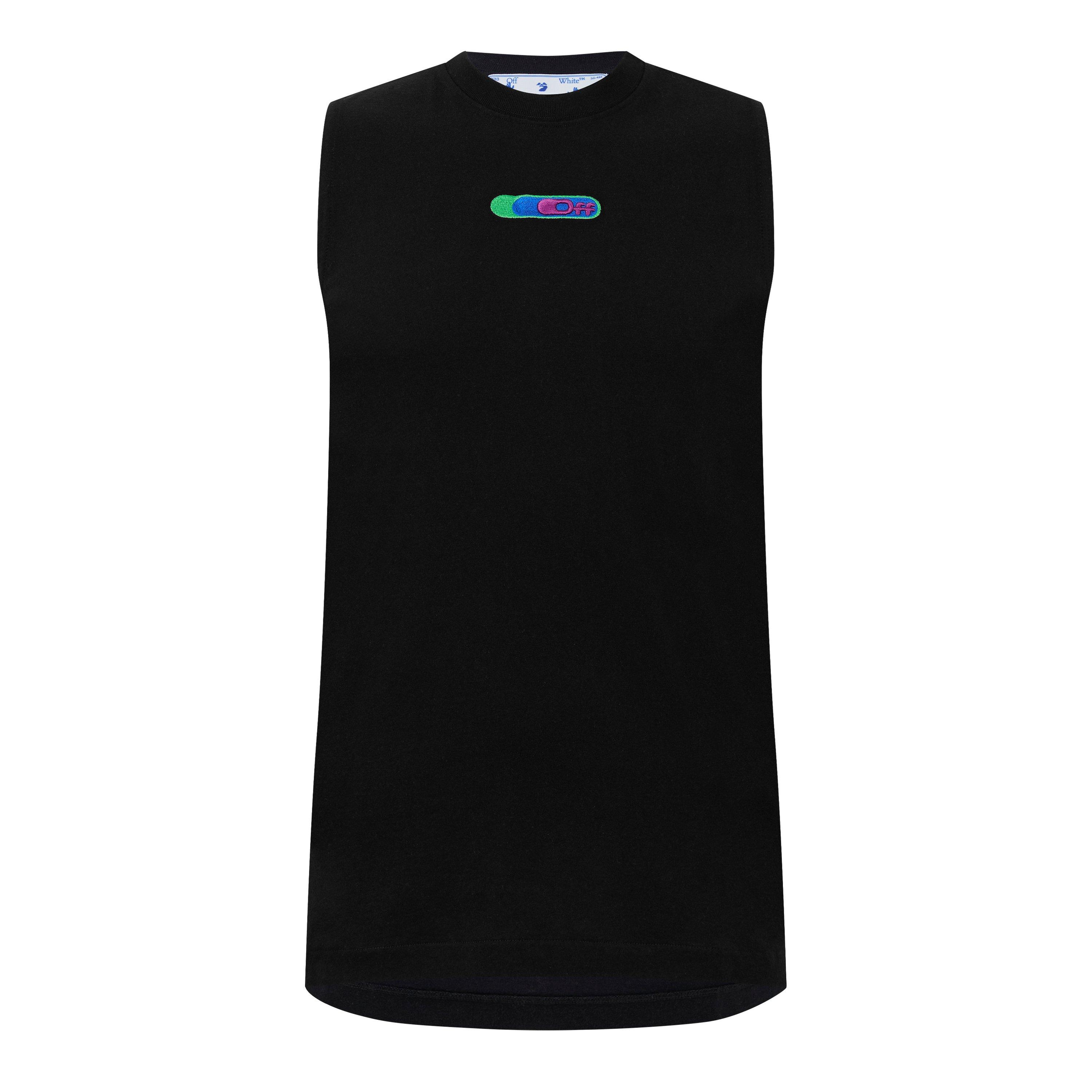 Off White Leaf Arrow Tank Top