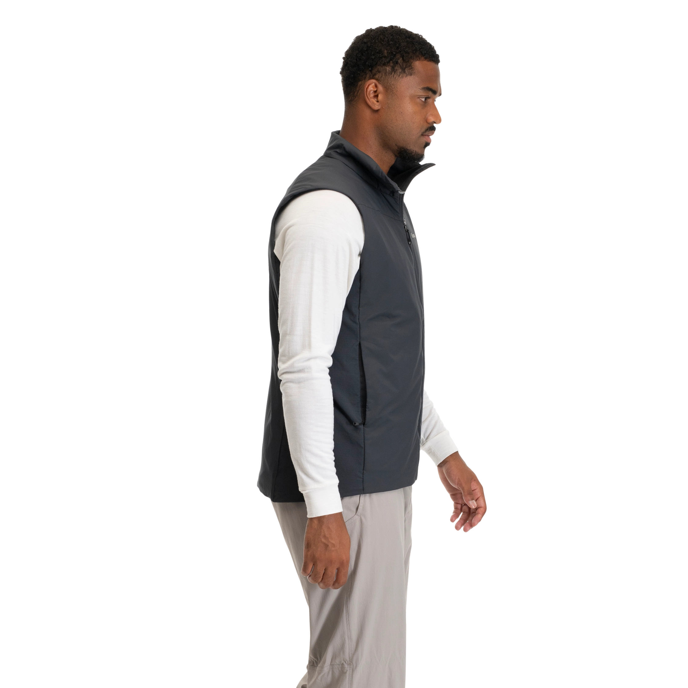 Holo Insulated Vest Men Dark Shadow Grey