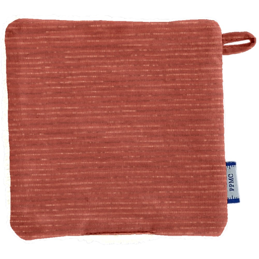 Carré Démaquillant Lavable Gaze Lurex Terracotta