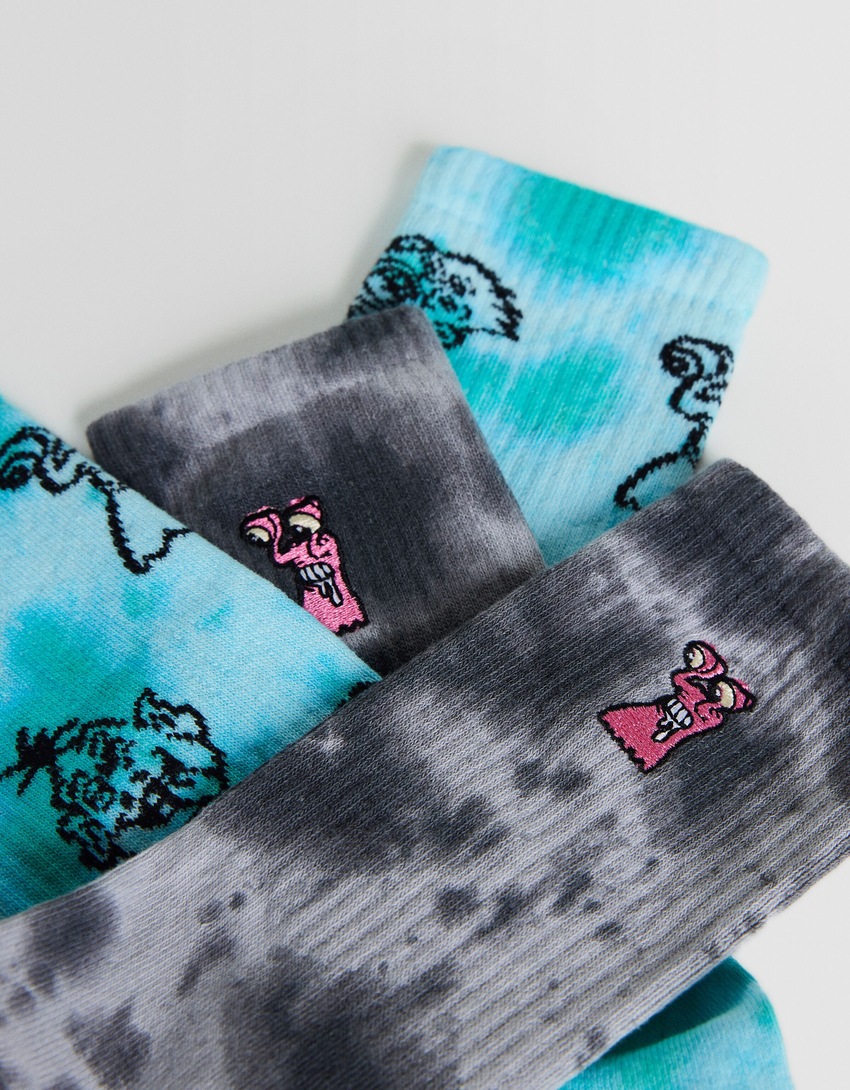 Pacote com 2 meias tie-dye