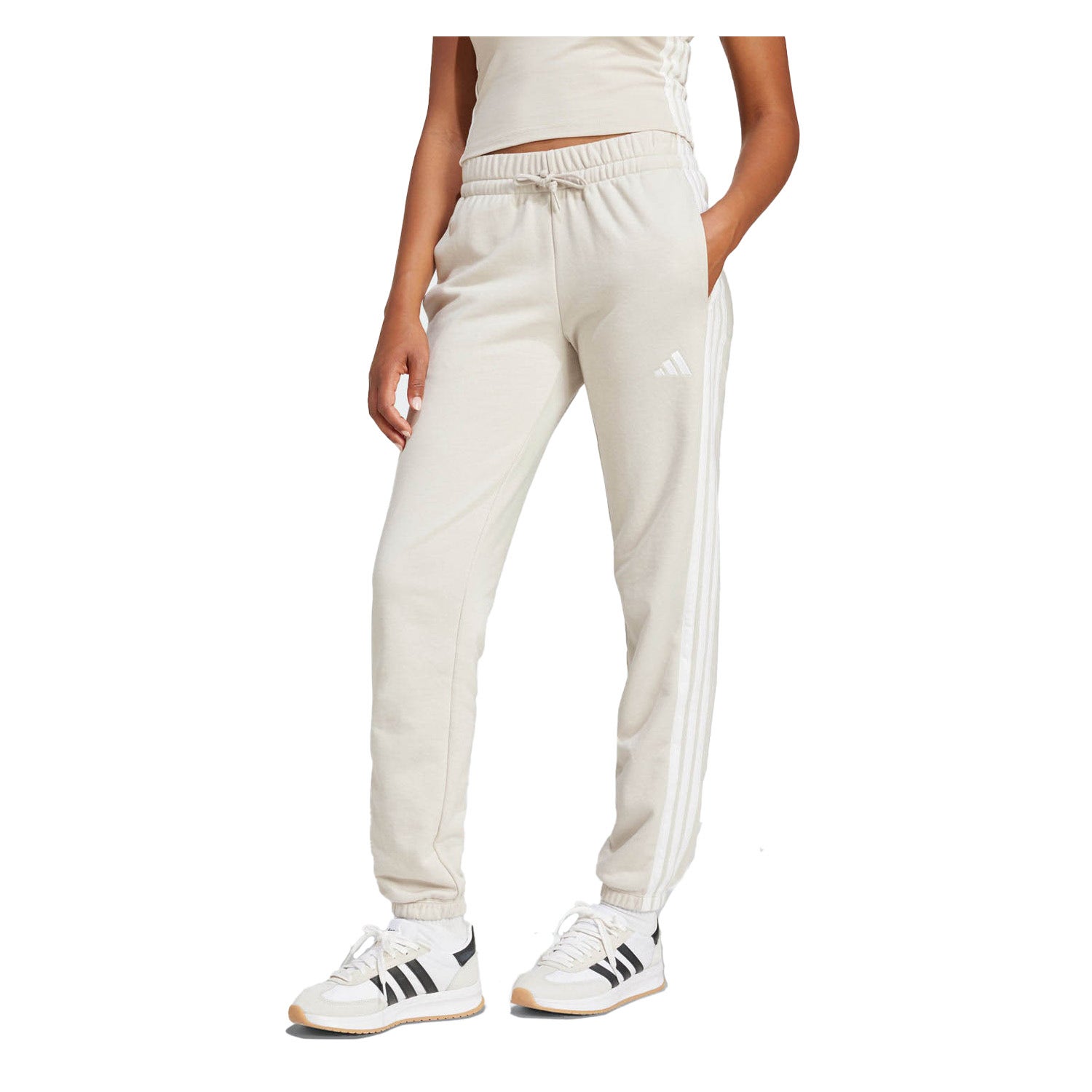 adidas  Essentials 3-Stripes French Terry Cuffed Joggingbroek