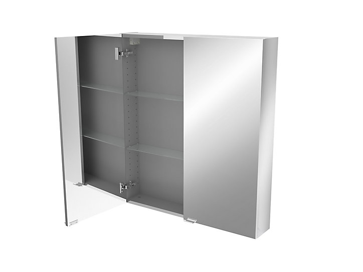 Armoire de salle de bains GoodHome Imandra miroir L.80 x H.90 x P.15 cm