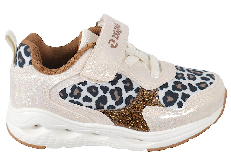 ZIGZAG CERTINY KIDS SHOE BEIGE LEOPARD
