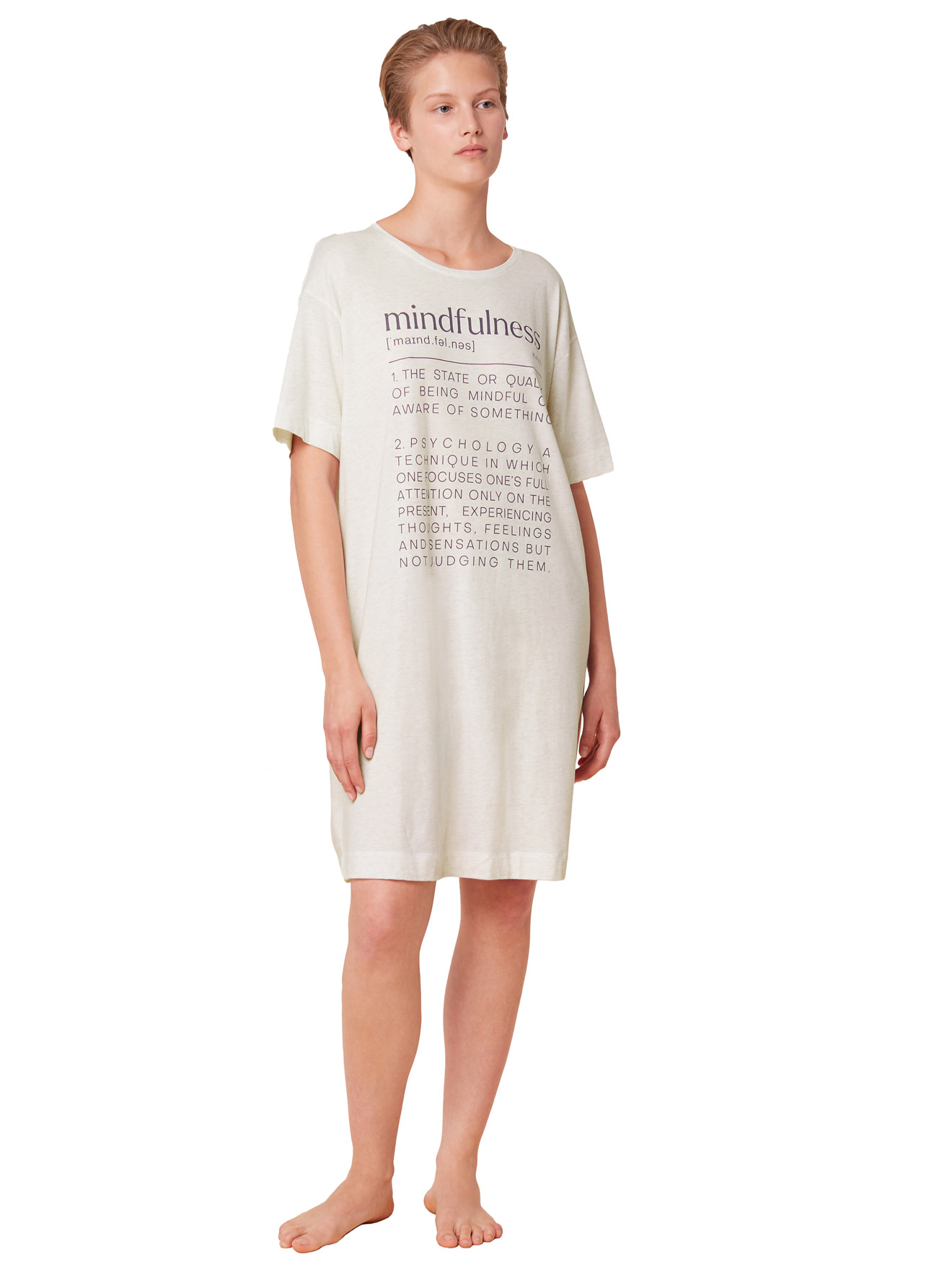 Chemise de nuit manches courtes