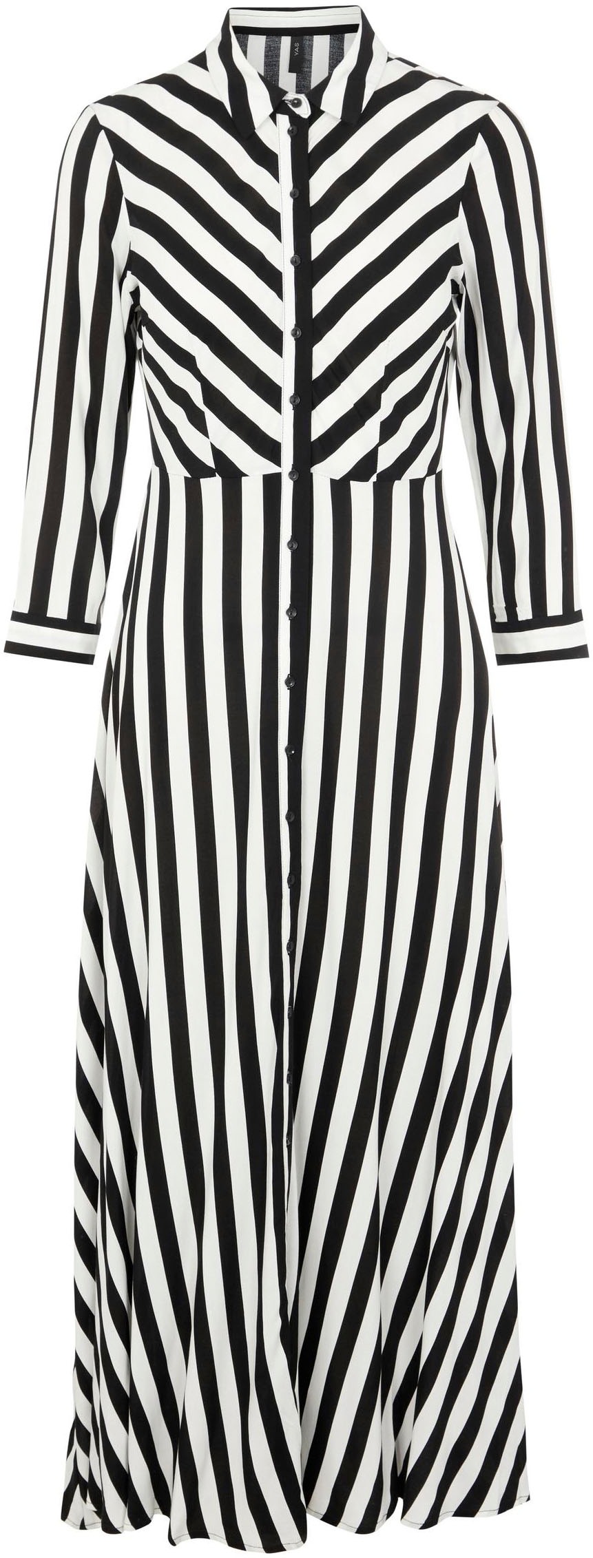 Y.A.S Hemdblusenkleid »YASSAVANNA LONG SHIRT DRESS« Sommerkleid, mit 3/4 Ärmel
