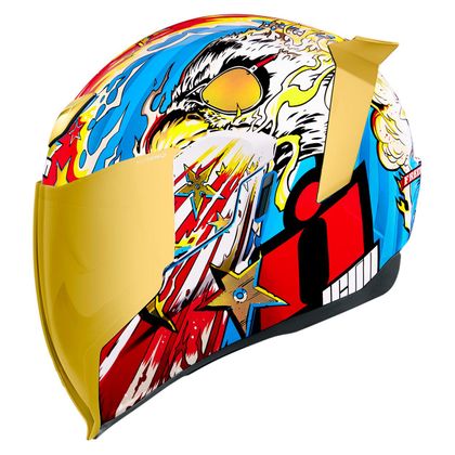 Casque Icon AIRFLITE FREEDOM SPITTER - Bleu / Rouge