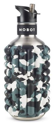 Bouteille de sport - Mobot - Fonction 2 en 1 rouleau de massage - Noir black ops
