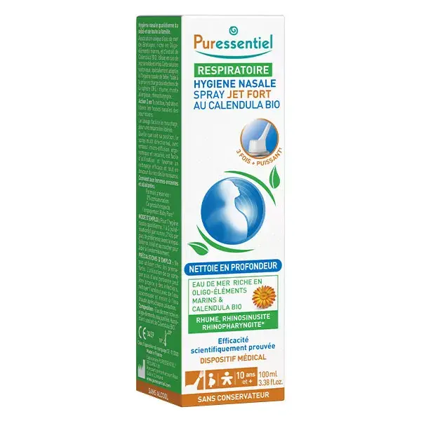 Spray Nasal para Higiene Respiratória Puressentiel - Jato Forte - 100ml