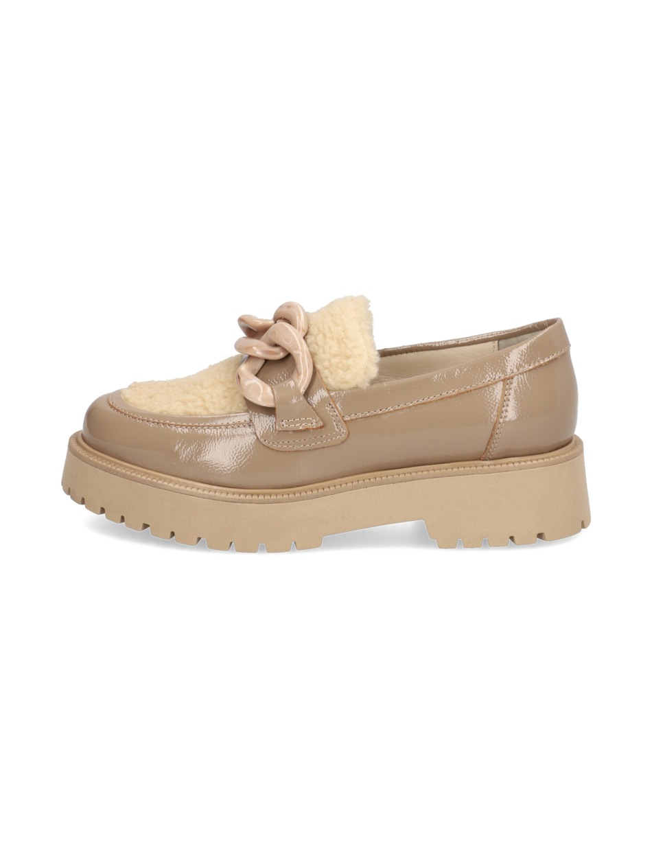 Lederkombination Slipper