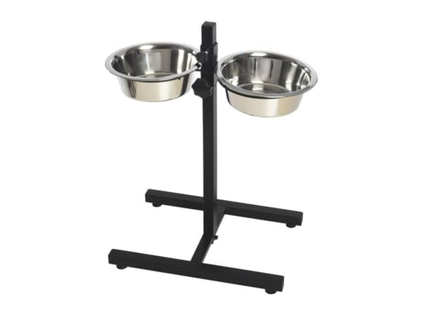 Sourcing DOUBL BOWL MET ADJUST STAND HOPPY 2X2.8L