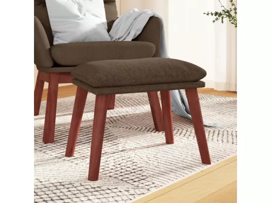 Repose-pied Marron 45x29,5x35 cm Tissu