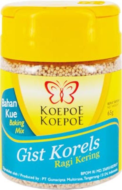 Koepoe Koepoe Gist Korrels Ragi Kering 65g