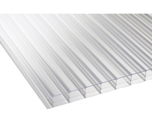 PRECIT Polycarbonaat holle kamerplaat helder 2500 mm x 980 mm x 16 mm