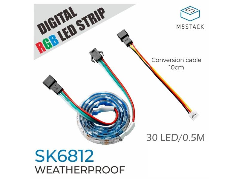 M5Stack LED Stripe Digitale RGB LED Streife SK6812 0.5 m M5Stack RGB-LED-Strip