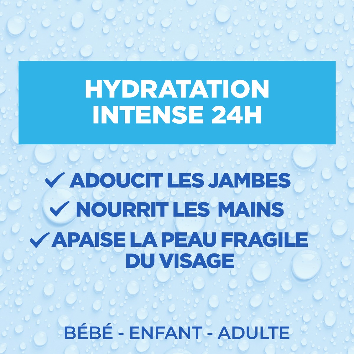 Crème extra fondante - Acide hyaluronique - Peaux extra sèches - Corps & visage - 400 ml