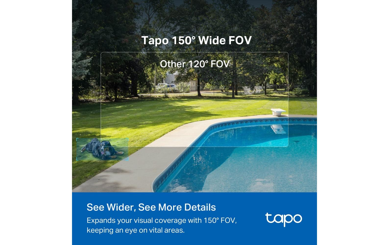 Netzwerkkamera Tapo C425 inkl. Solarpanel Tapo A201Solarbetriebenes Sicherheitskamera-Kit