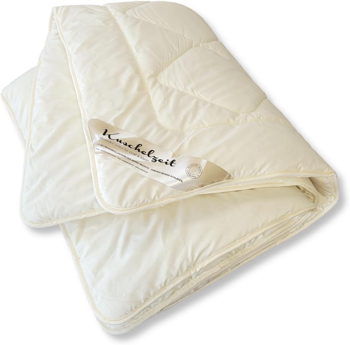 Merino Schaf-Schurwoll Winterdecke in 135x200 cm Schurwoll Winterbett Duo-Bett Duo-Steppdecke Winter Bettdecke