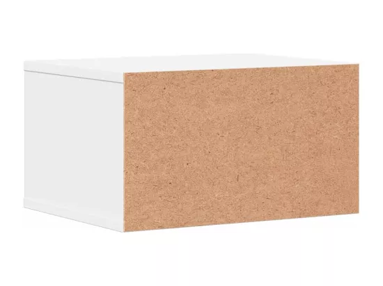 Support d'imprimante blanc 40x32x22,5 cm bois d'ingénierie