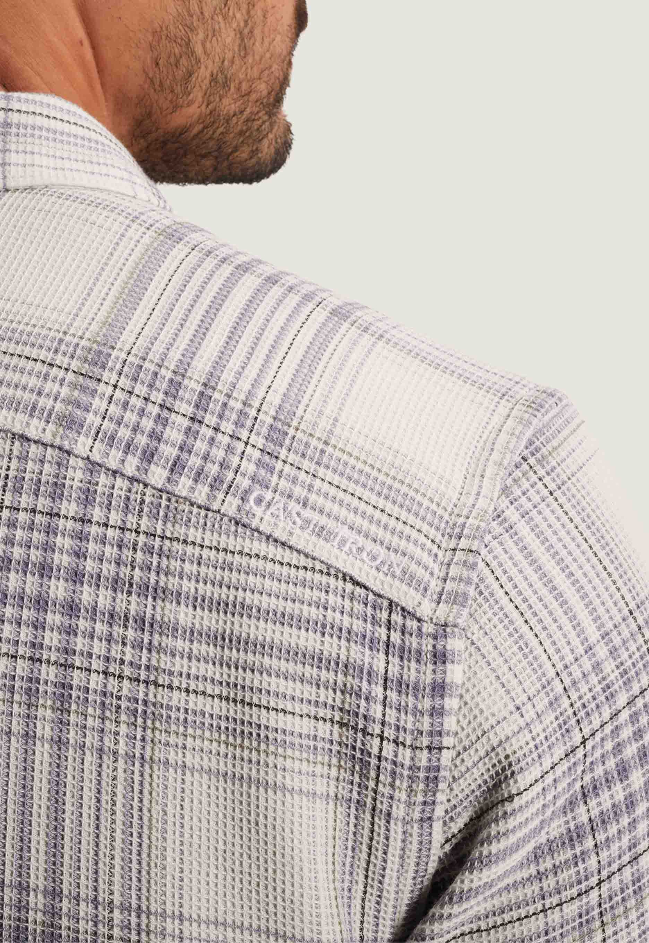 Cast Iron Checkered Waffle Jacket