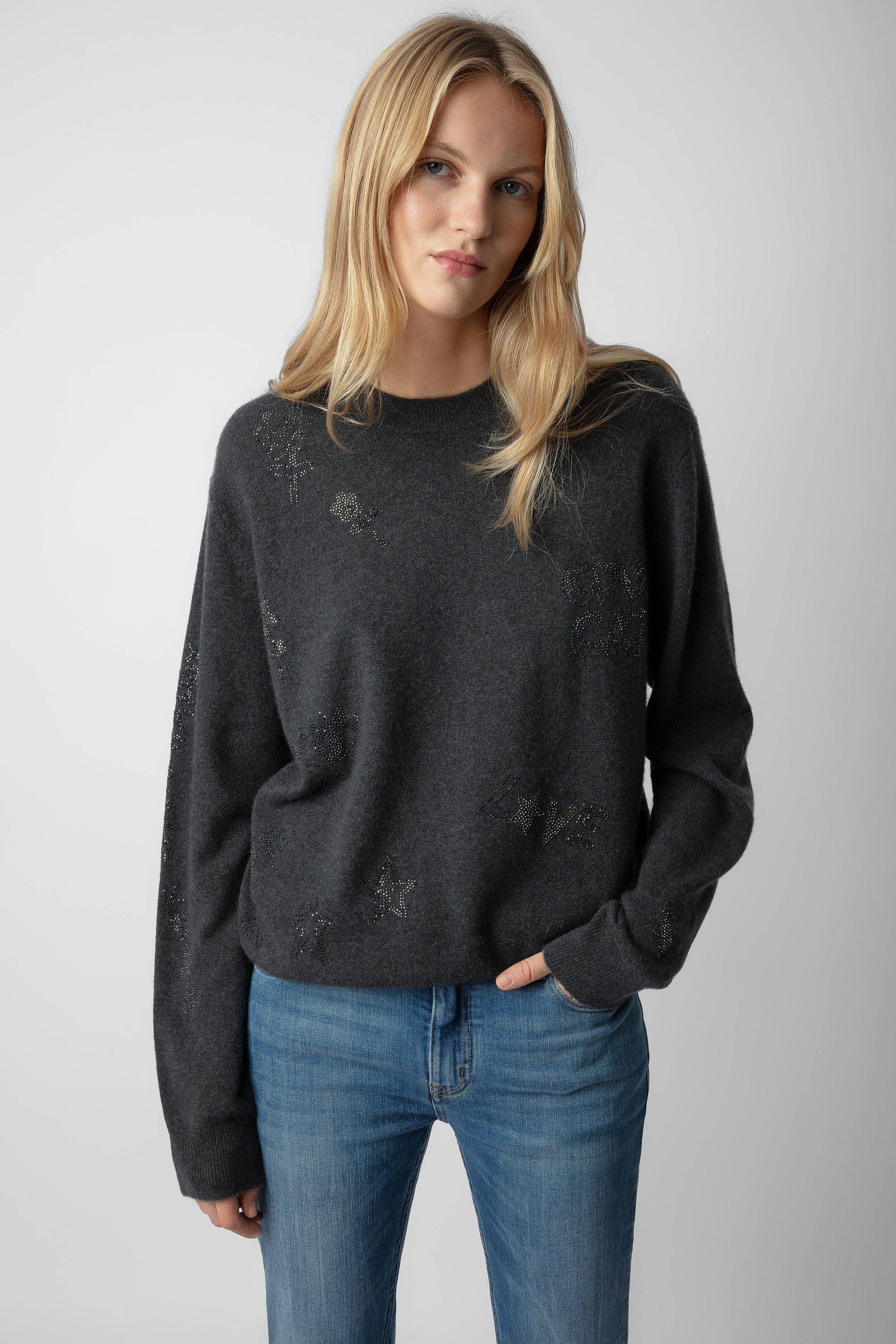 Pull Pravis Cachemire Strass