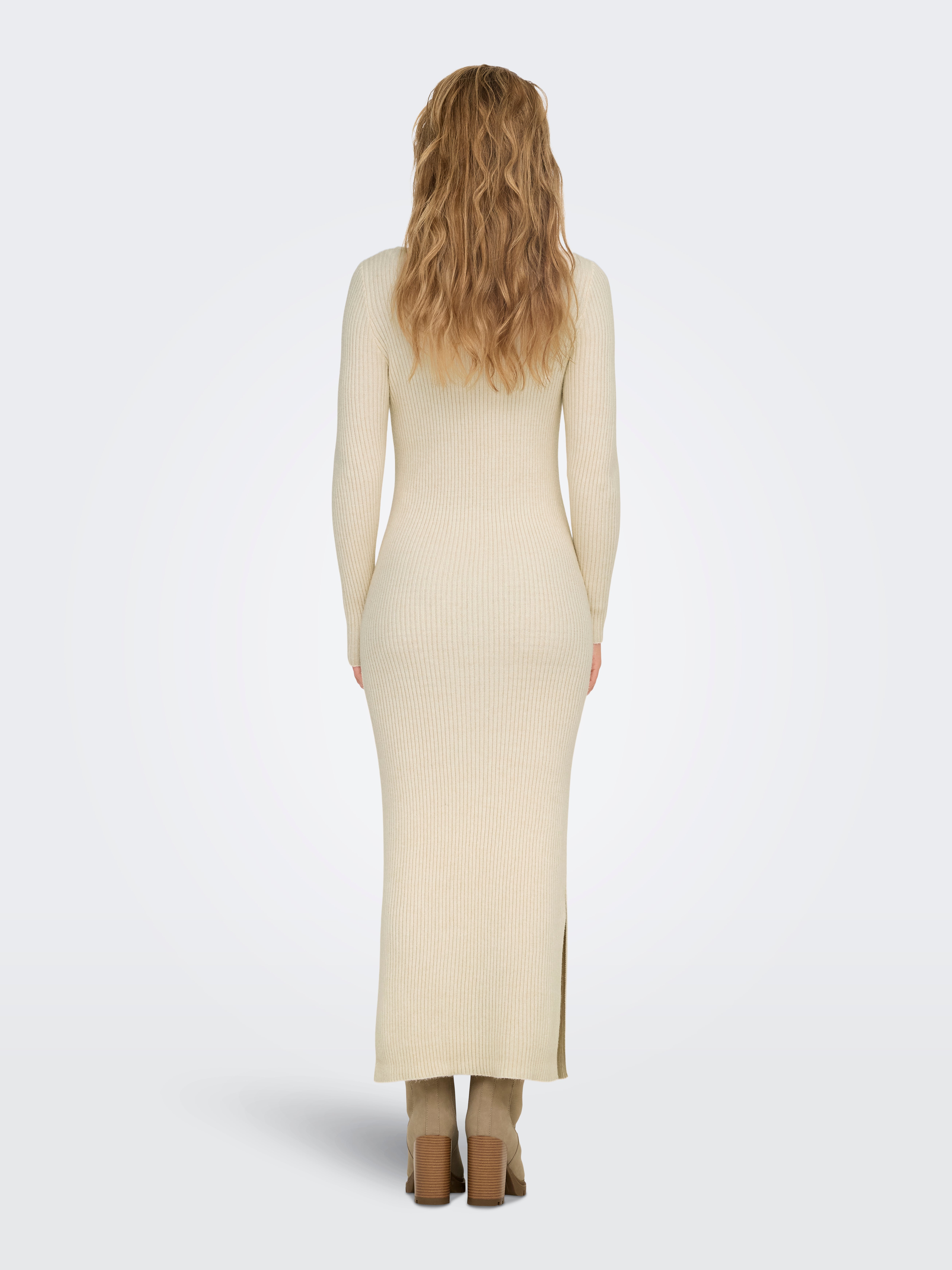 ONLKATIA Langes Kleid Whitecap Gray