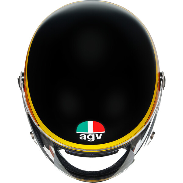 AGV - Casque X3000 Gasoline Noir Mat / Jaune / Orange / Rouge