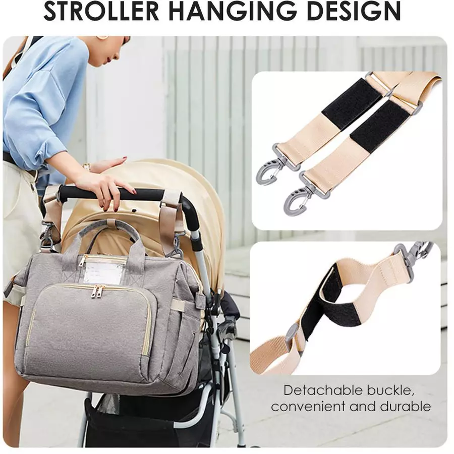 Stella Bag Wickeltasche Grau