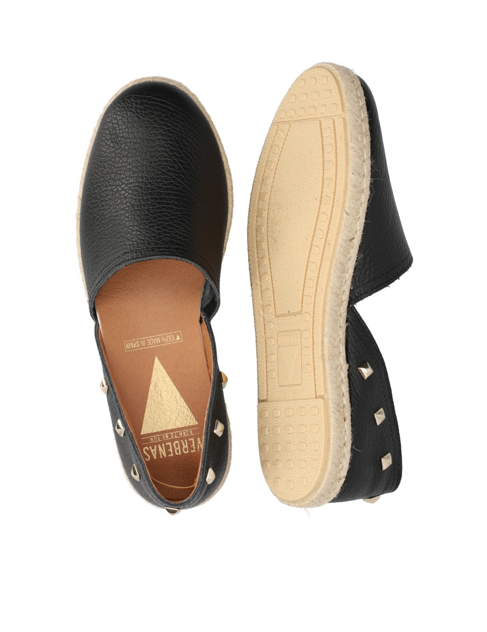Glattleder Espadrille