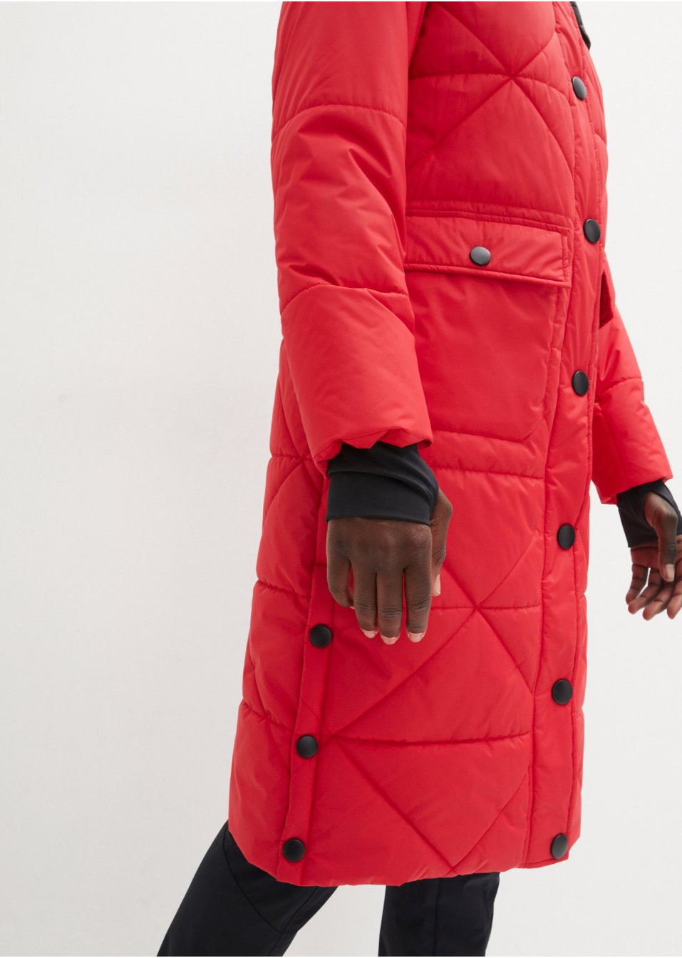 Manteau outdoor imperméable avec boutons sur le côté