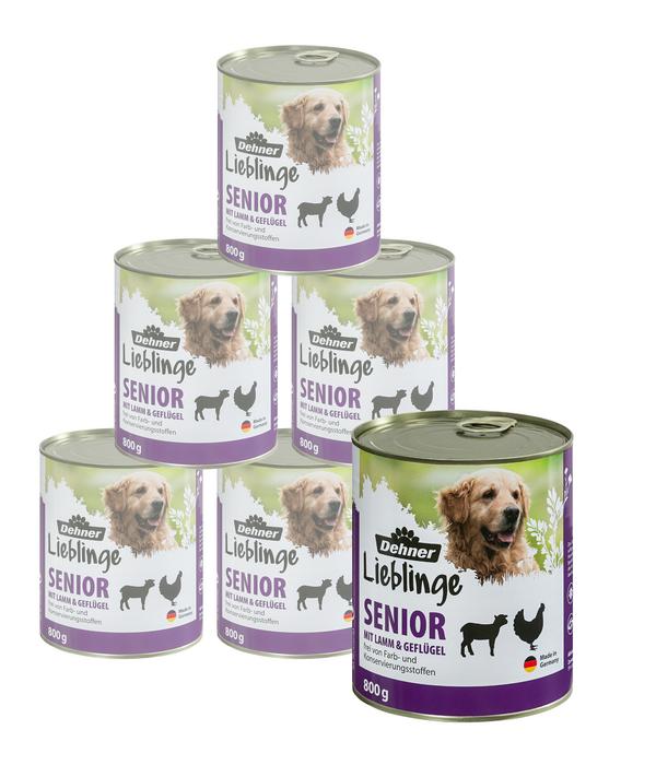 Dehner Lieblinge Nassfutter für Hunde Senior,