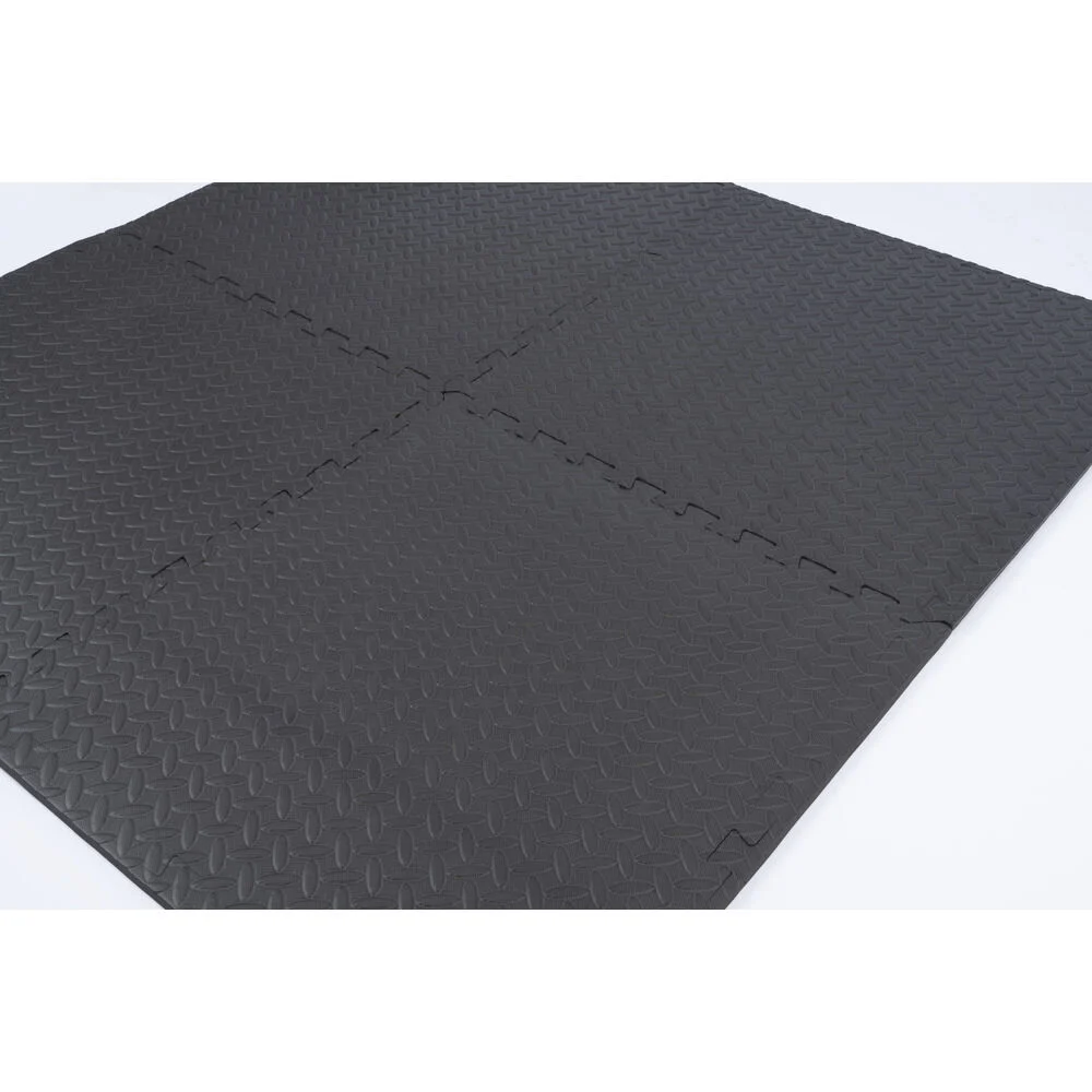 Dalle de sol multi-usage modulable noir 60x60cm (lot de 4)