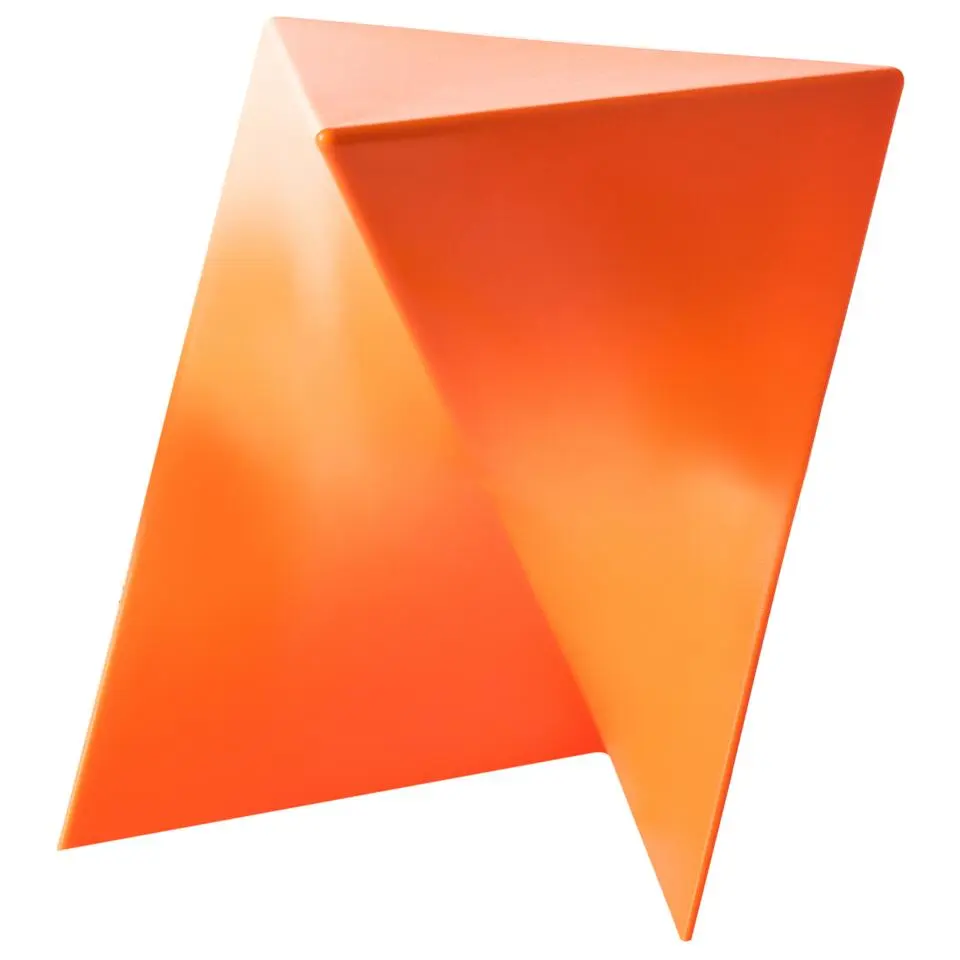 PECOS - Bijzettafel - Oranje - Synthetisch materiaal