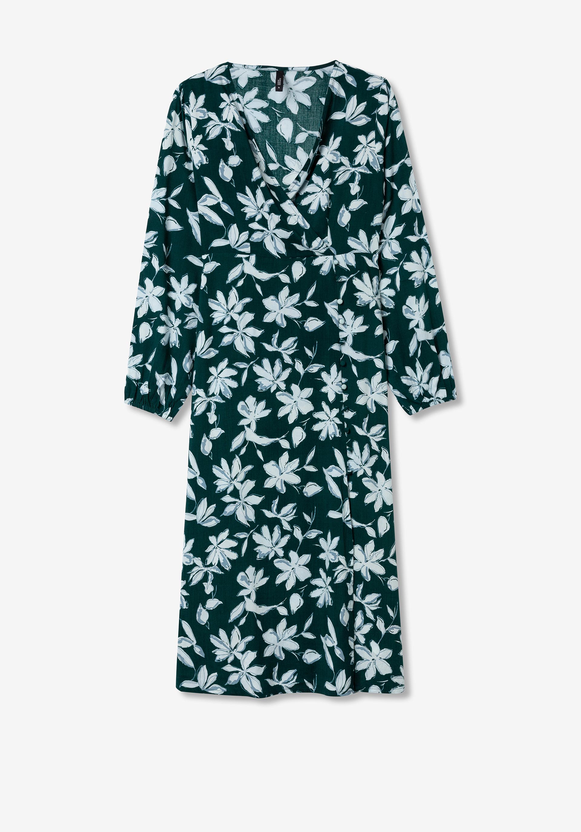 Vestido Midi Estampado Floral