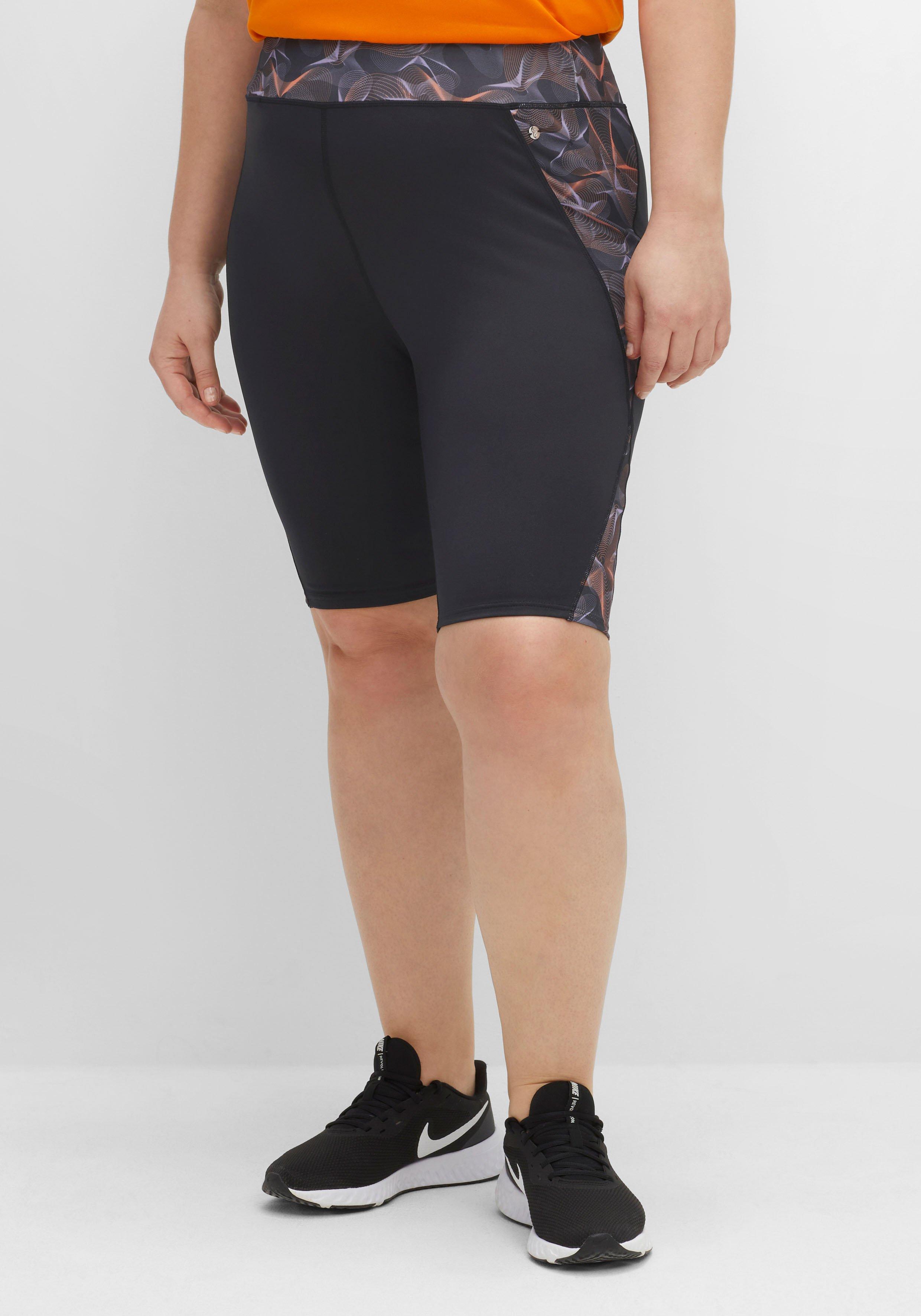 Radlerhose aus Funktionsmaterial, grafischer Druck