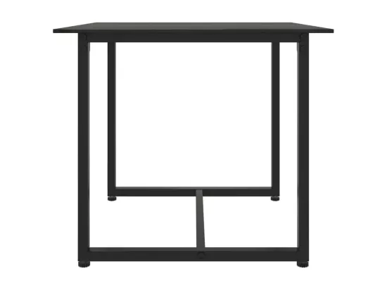 Set de 3 canapés d'extérieur et coussins Noir Résine tressée