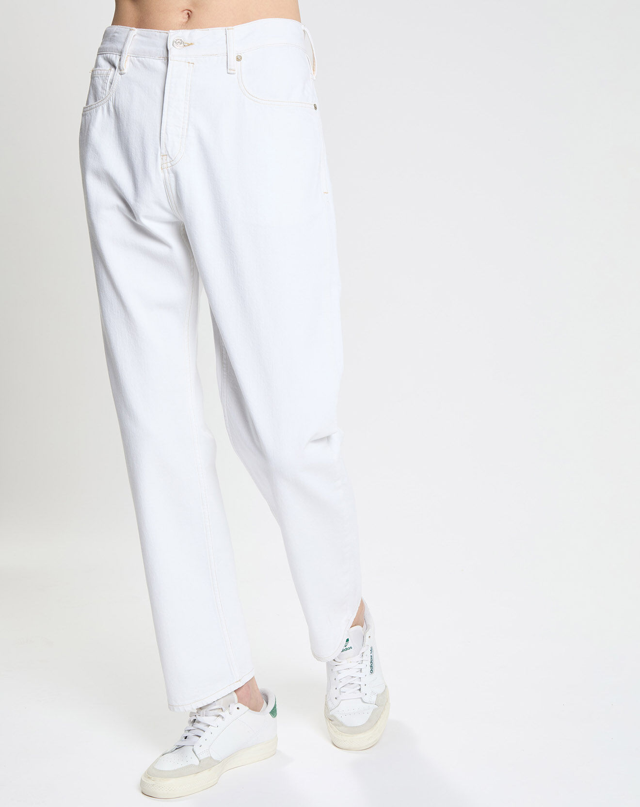 Scotch & Soda Jean en Coton Bio mélangé Regular Fit blanc