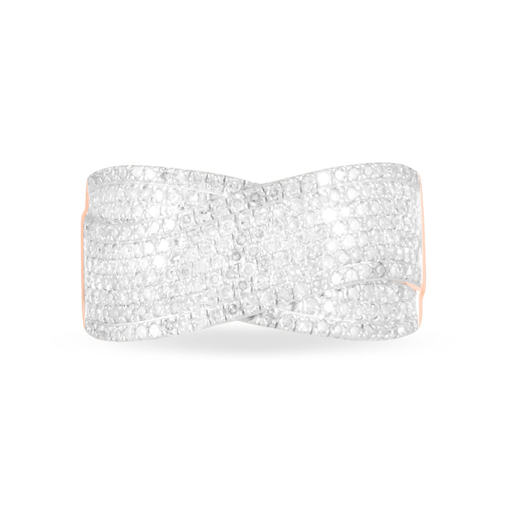 Bague Elyne Or Rose Diamant